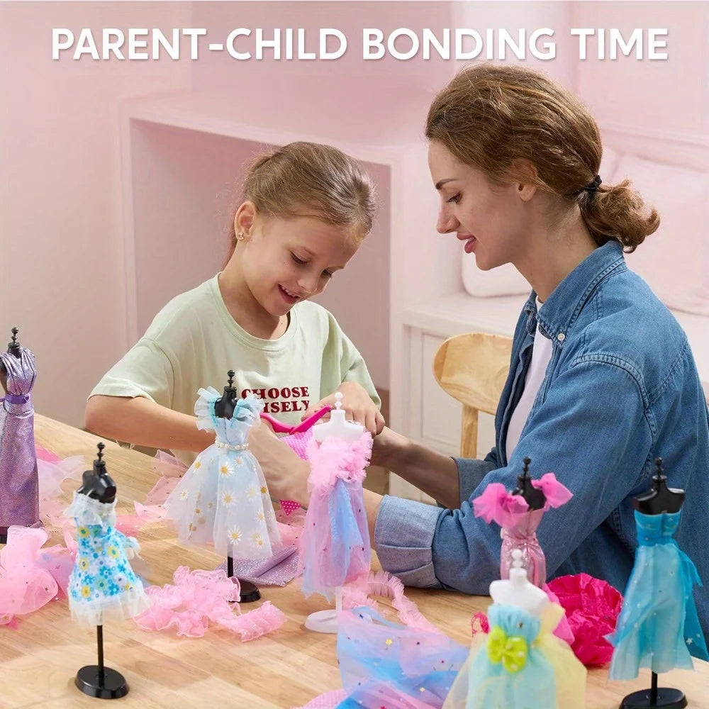 Joyfy Fashion Design Crafts Kit With Mannequins for Girls