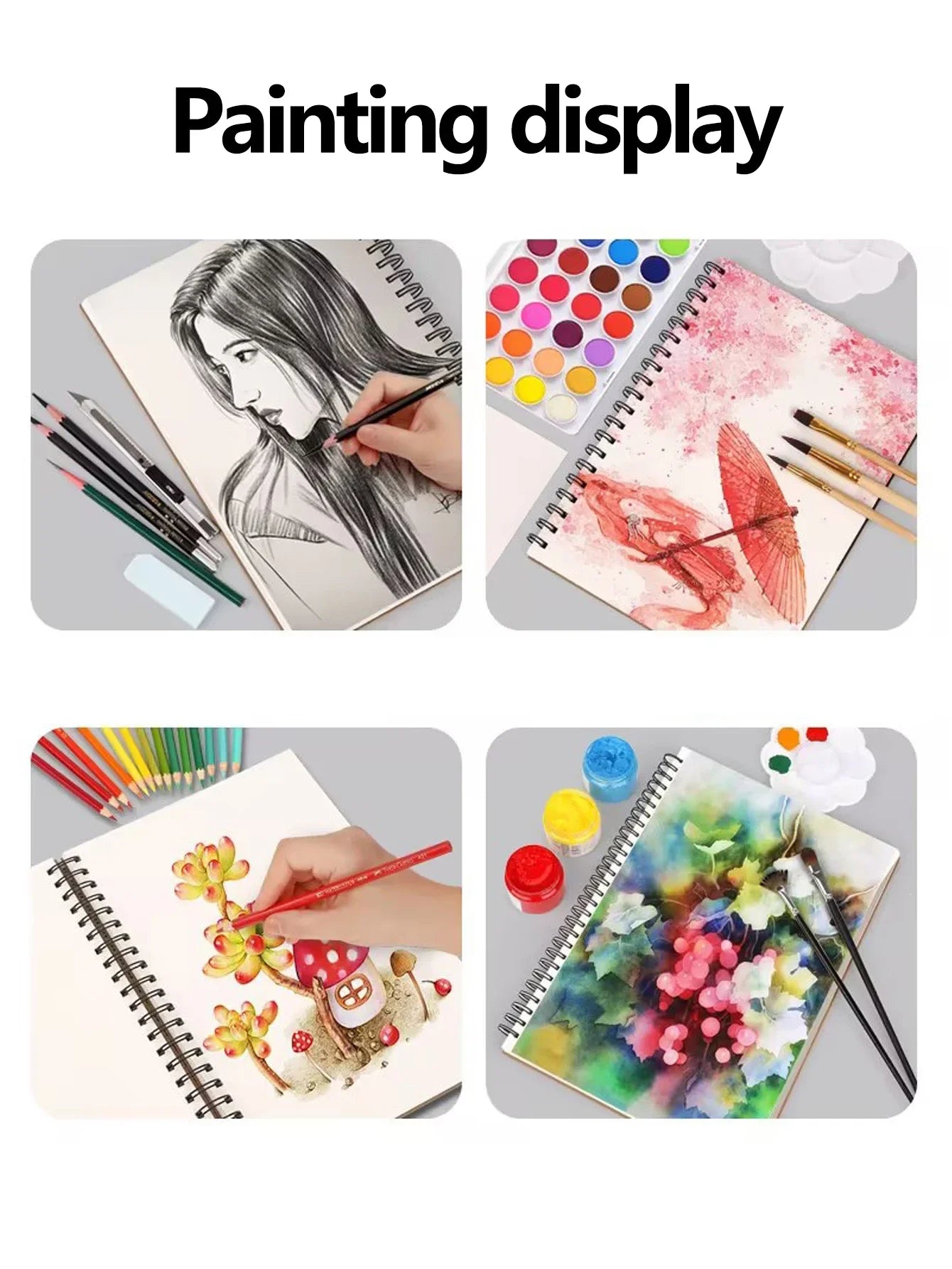 Spiral Bound Sketch Book, 30 Sheets, Acid Free Art Paper