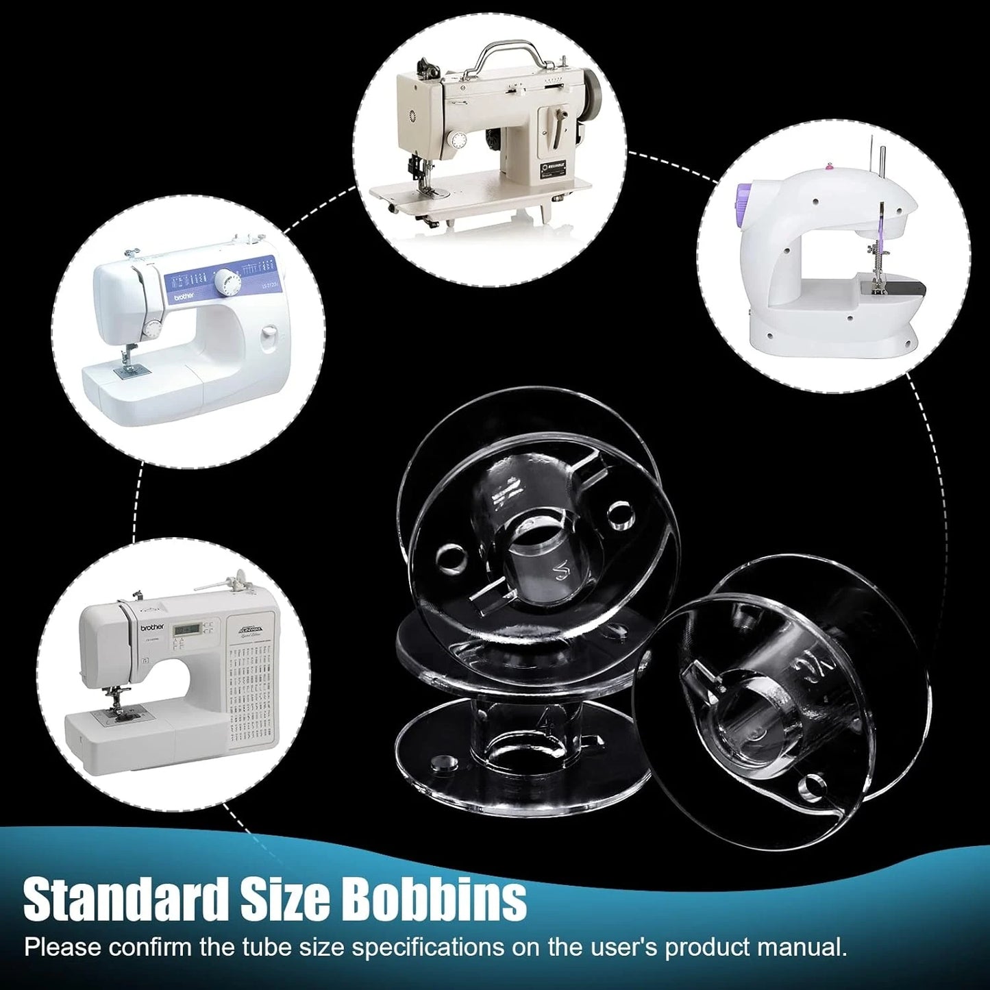 36 Grid Plastic Thread Bobbins Storage Box For Sewing Tools