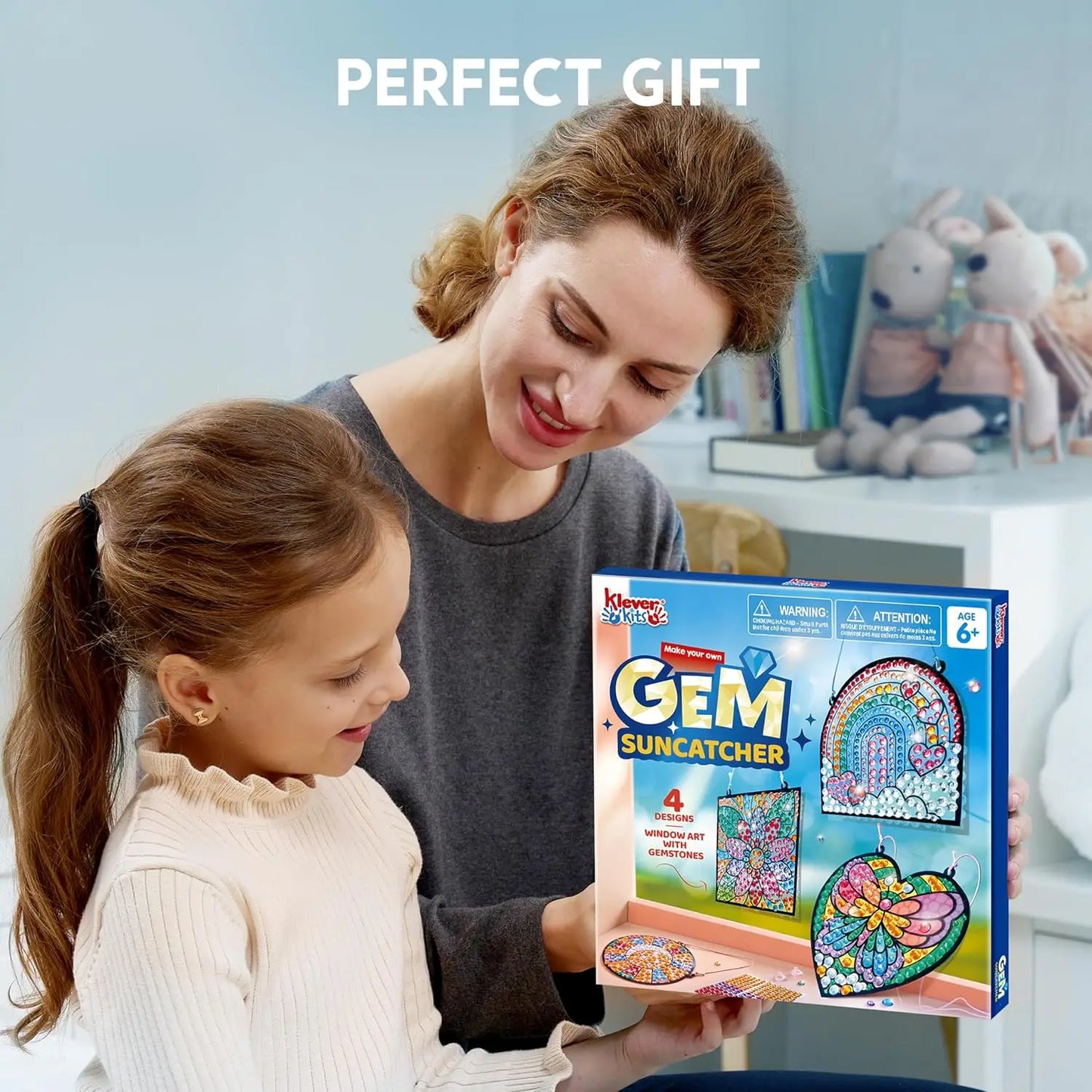 Joyfy 4Pcs Window Art Suncatcher Kits Diamond Painting For Kids