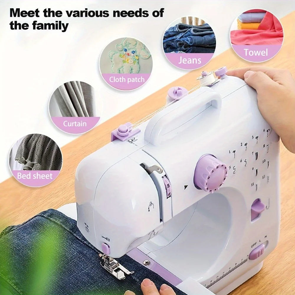 Electric Sewing Machine With Extension Table And Light 12 Stitches