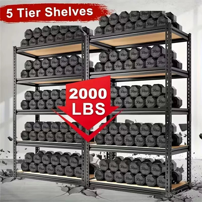 Heavy Duty Metal Storage Rack With High Load Capacity Adjustable