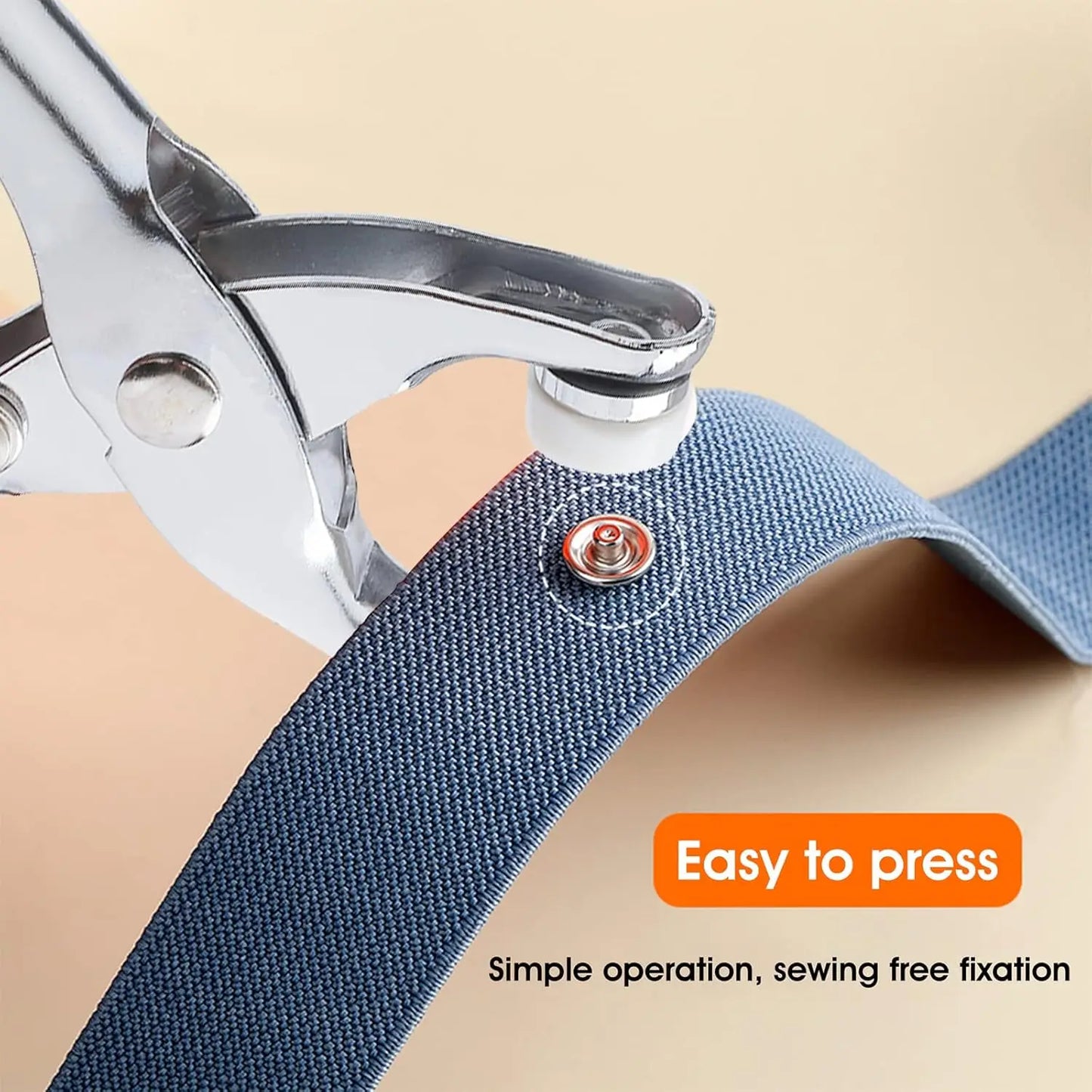 Metal Snap Button Kit With Pliers Press Tool For Sewing