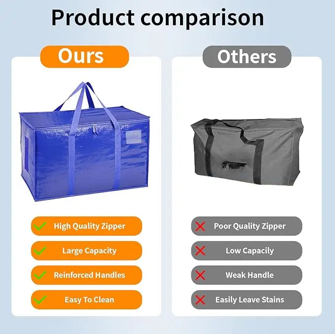 Extra Large Moving Bags Heavy Duty Zippers And Handles