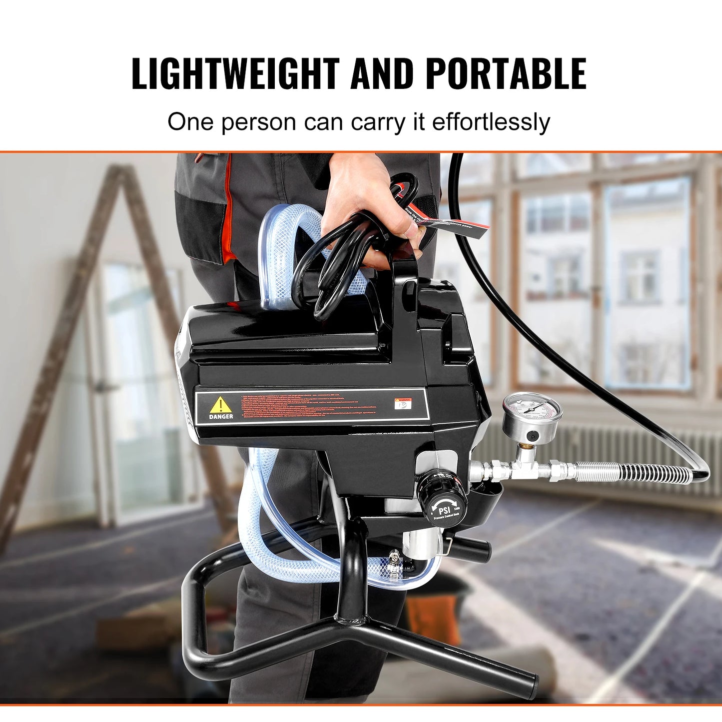 SucceBuy 750W 950W Airless Paint Sprayer 3000 PSI High Efficiency