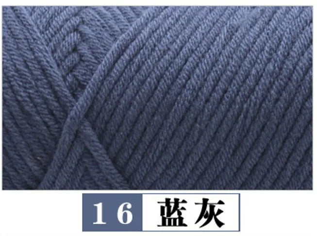 Cotton Acrylic Blended Yarn Light Worsted for Knitting Crochet
