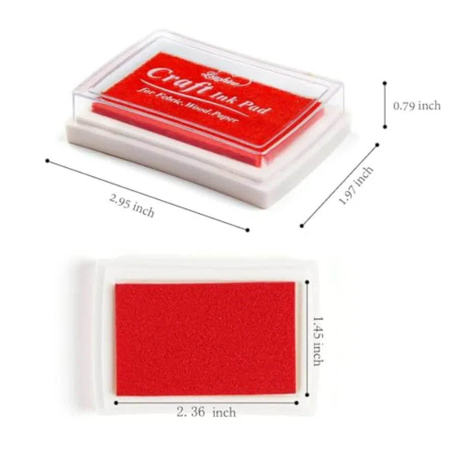 Craft Ink Pad Set For Stamps Paper Wood Fabric Pack