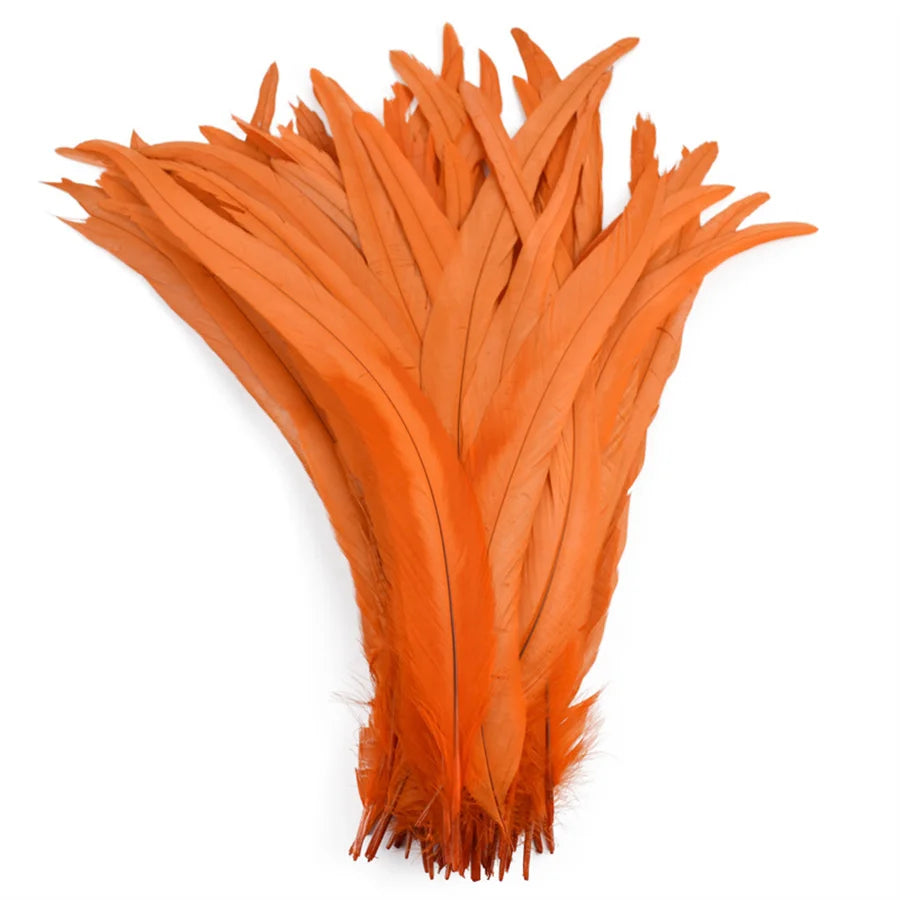 Rooster Feathers 100 Pieces Natural DIY Crafts Plumes For Weddings