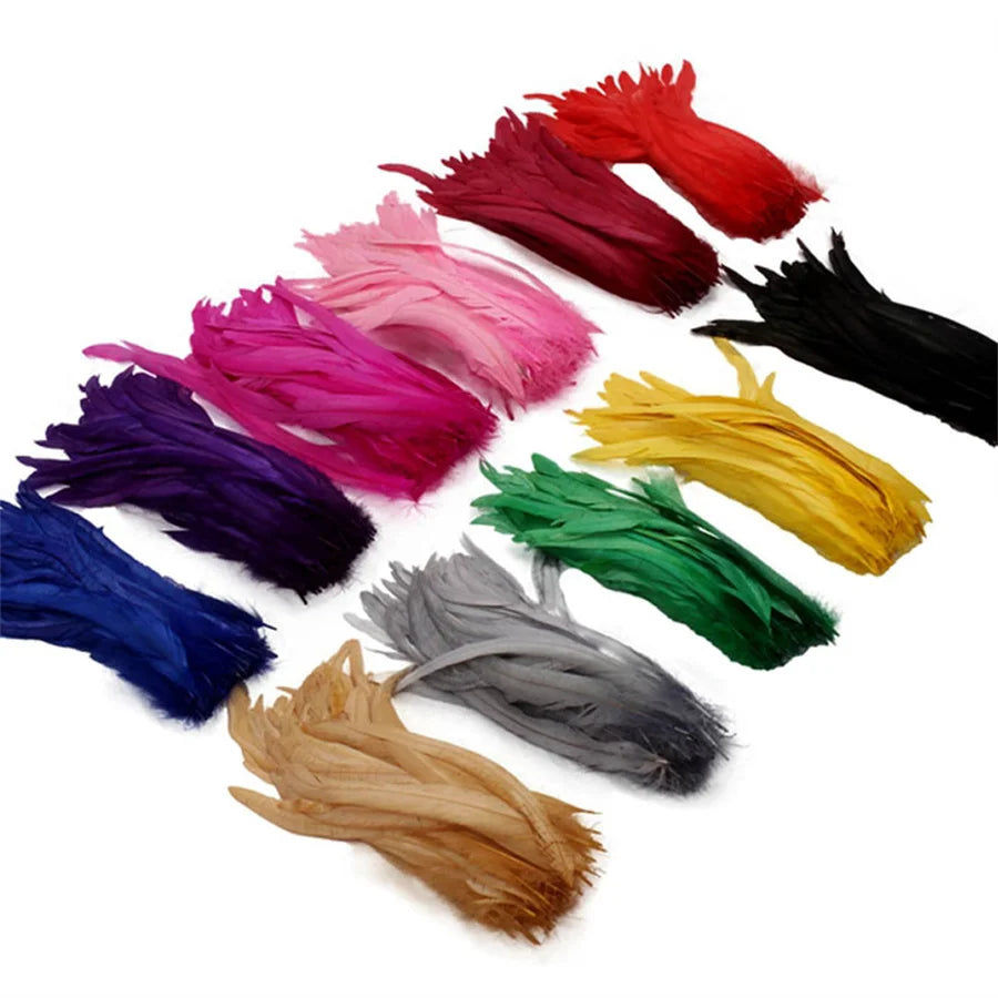 Rooster Feathers 100 Pieces Natural DIY Crafts Plumes For Weddings