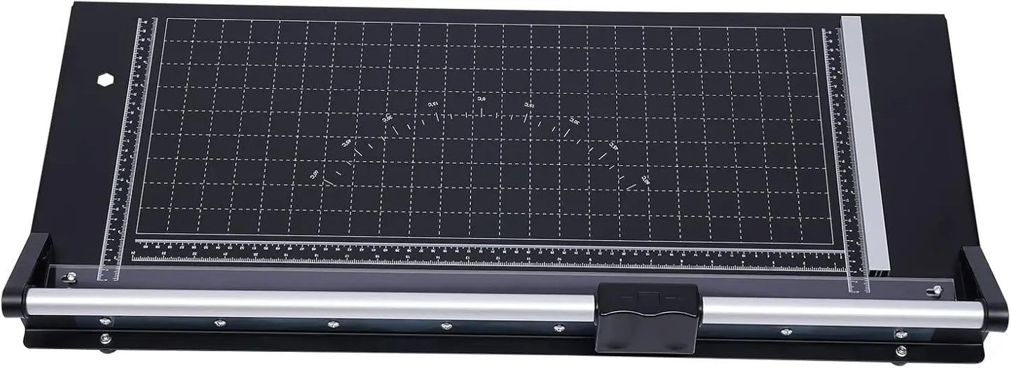 Manual Precision Sliding Rotary Paper Trimmer 24Inch Photo Paper Film PVC Rolling Cutter Trimmer Paper Craft Tool w/Sharp Blade