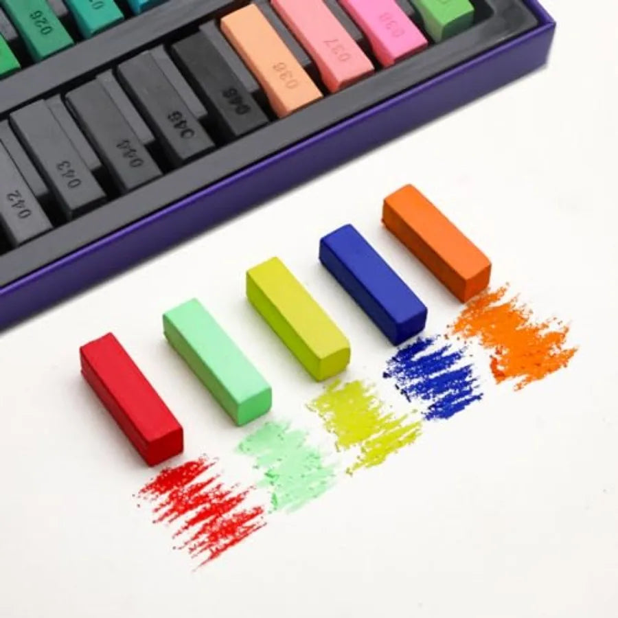 Soft Pastels Set 50 Pcs For Drawing And Blending Studio