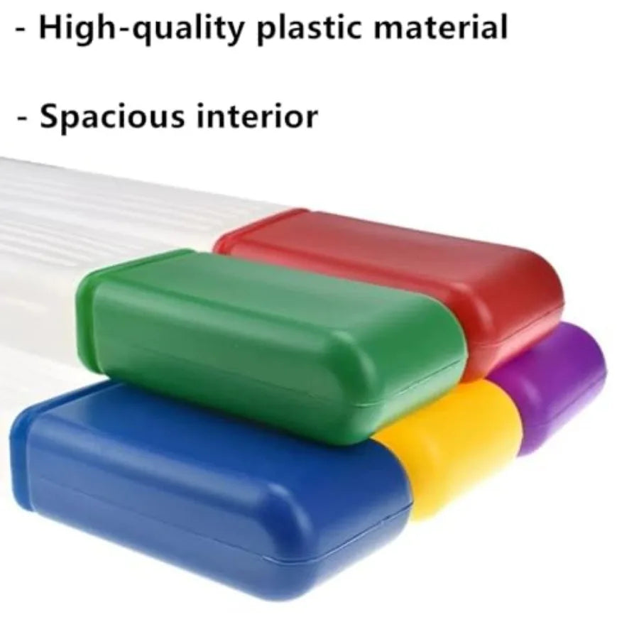 2 Pieces Knitting Needle Storage Tube Case Container, Plastic Knitting Pins Box Sewing Needle Tube Sewing Needle Holder Embroid