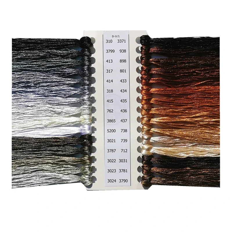 DREAMCREATE Silk Threads For Cross Stitch Matching DMC Floss