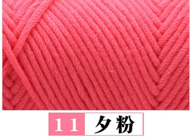 Cotton Acrylic Blended Yarn Light Worsted for Knitting Crochet