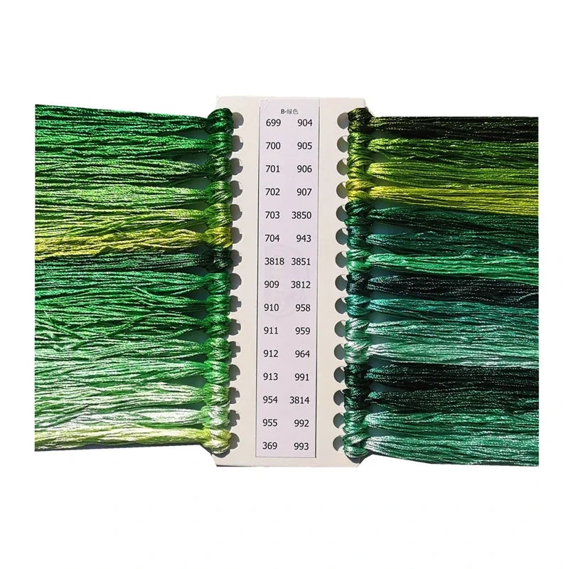 DREAMCREATE Silk Threads For Cross Stitch Matching DMC Floss