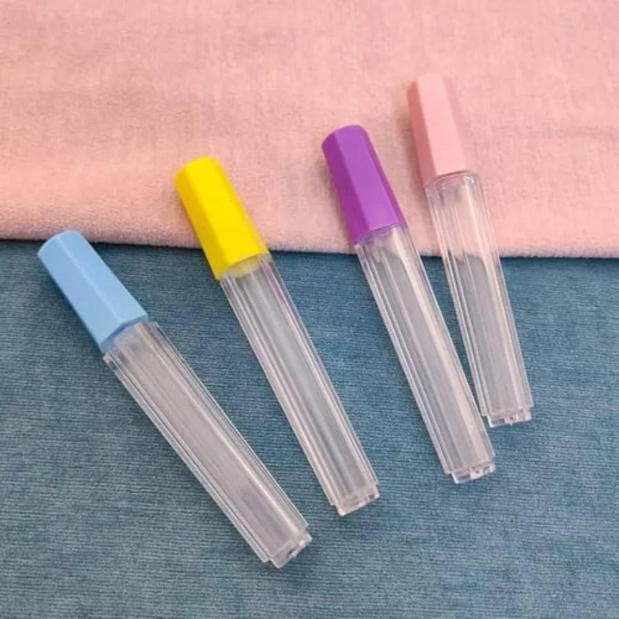 4Pcs Plastic Needle Storage Tubes, Needle case, Needle Holder Clear Sewing Container for Embroidery and Knitting