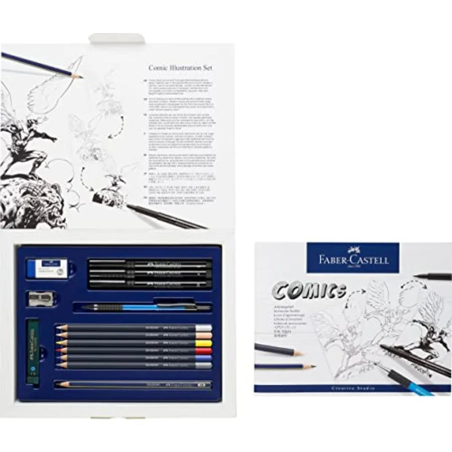 Comic Illustration Set for Superhero Drawing Kit with Pitt Pens