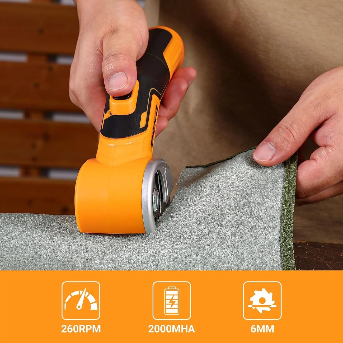 DEKO Electric Sewing Scissors Pro 3.7V Cardboard Cutter