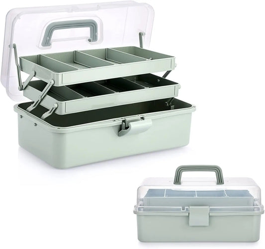 Three Layer Plastic Dividing Storage Box With Adjustable Spacers