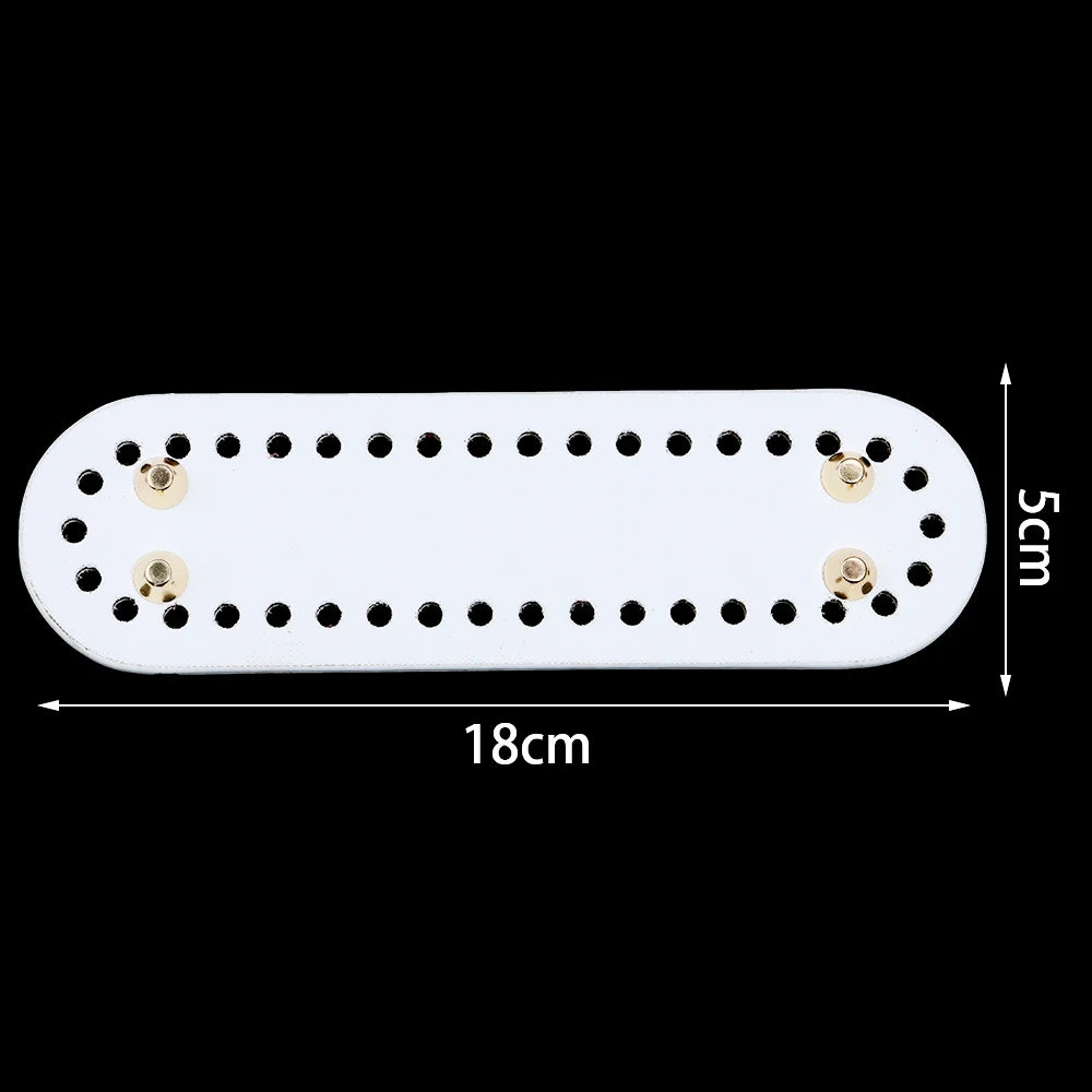 PU Leather Oval Round Bag Bottom for DIY Knitting Crochet