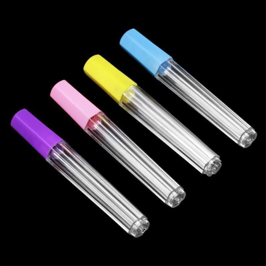 4Pcs Plastic Needle Storage Tubes, Needle case, Needle Holder Clear Sewing Container for Embroidery and Knitting