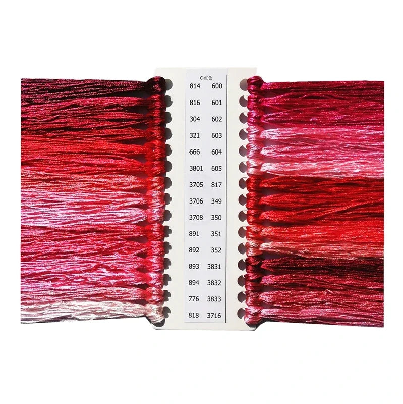 DREAMCREATE Silk Threads For Cross Stitch Matching DMC Floss