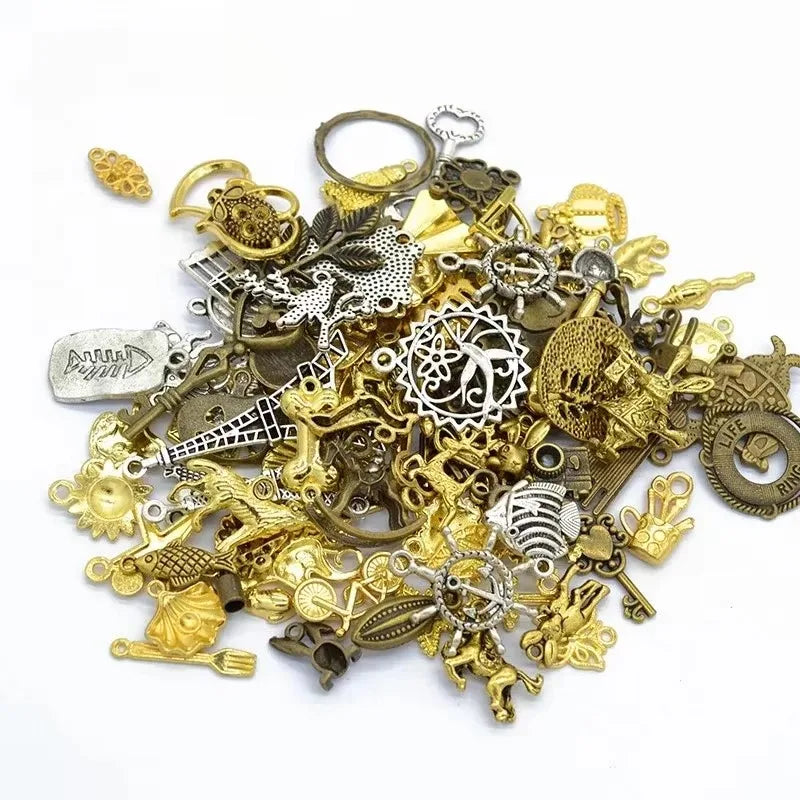 Mixed Tibetan Silver Animal Pendant Charms For Jewelry Making