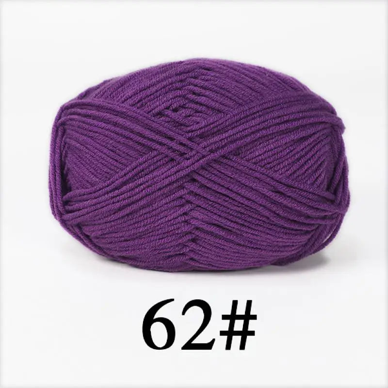Milk Cotton Yarn Set 5Pcs For Crochet And Knitting