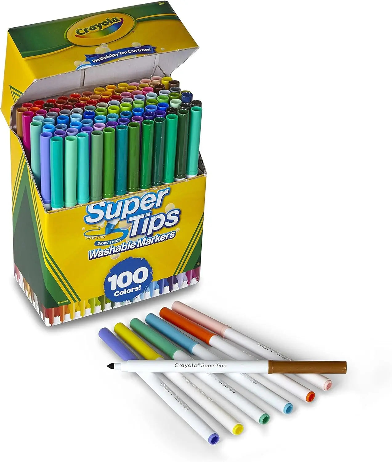 Super Tips 100 Count Washable Fine Point Marker Set