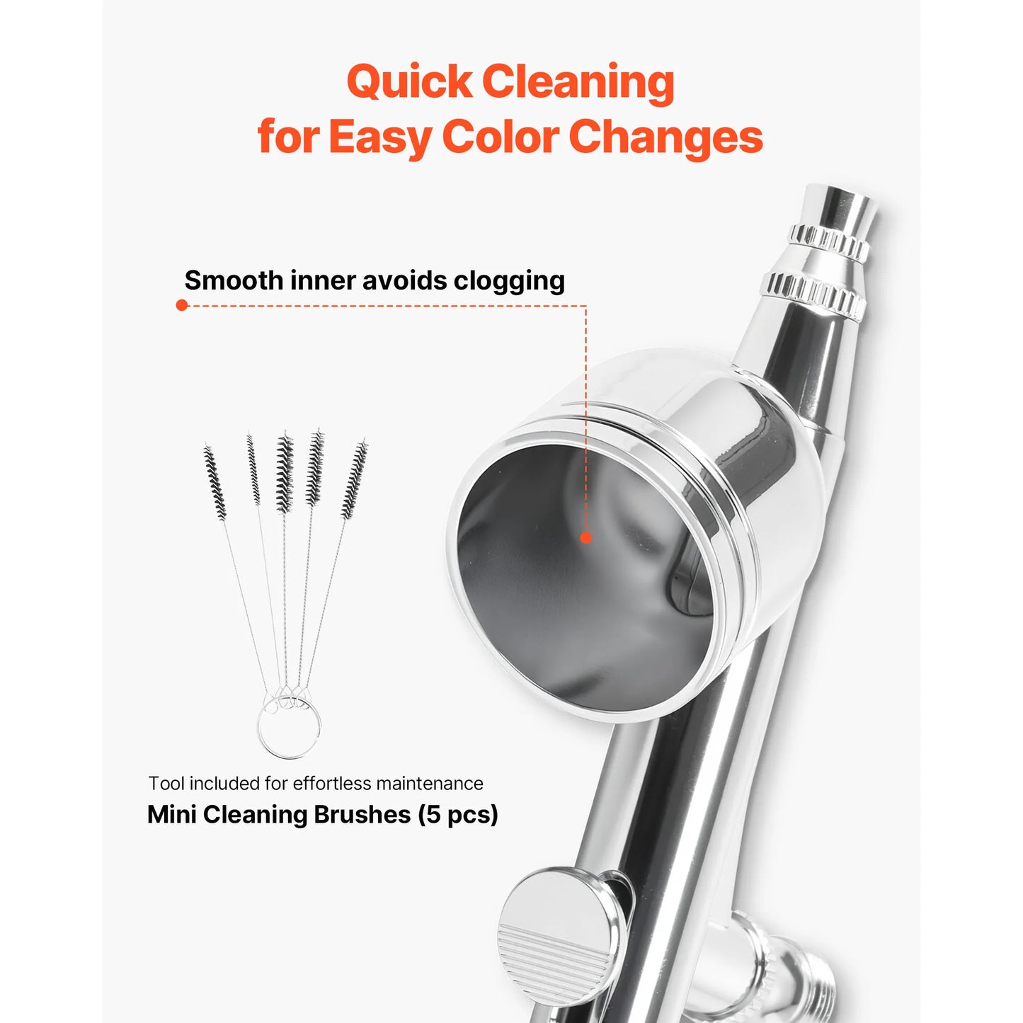 SucceBuy Airbrush Kit With Air Compressor Dual-Action Set
