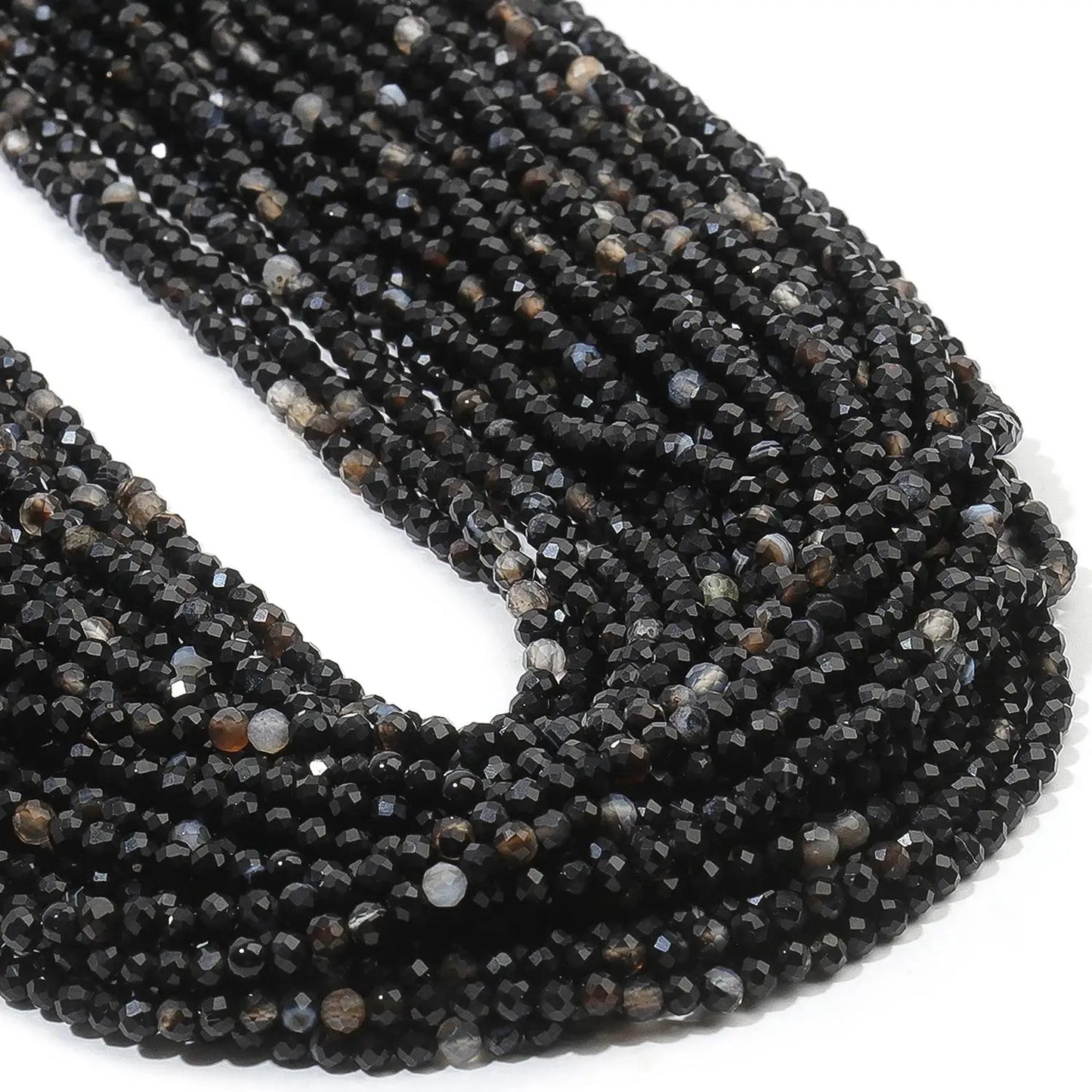 2 3 4mm Faceted Tiny Beads Natural Aquamarine Lapis Lazuli Tourmaline Amethyst Stone Beads for Jewelry Making 2030