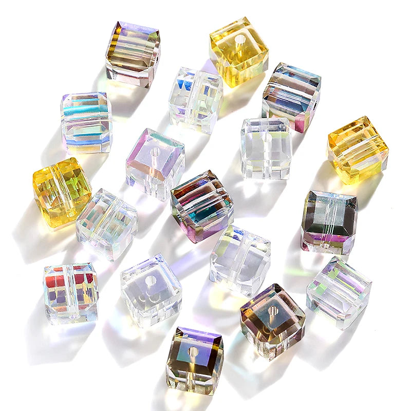 QIAO DIY Crystal Bead Set AB Finish For Jewelry Making