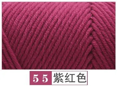Cotton Acrylic Blended Yarn Light Worsted for Knitting Crochet