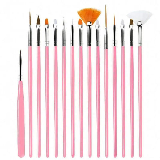 Fine Detail Paint Brush Set 15 Pieces For Miniature Art
