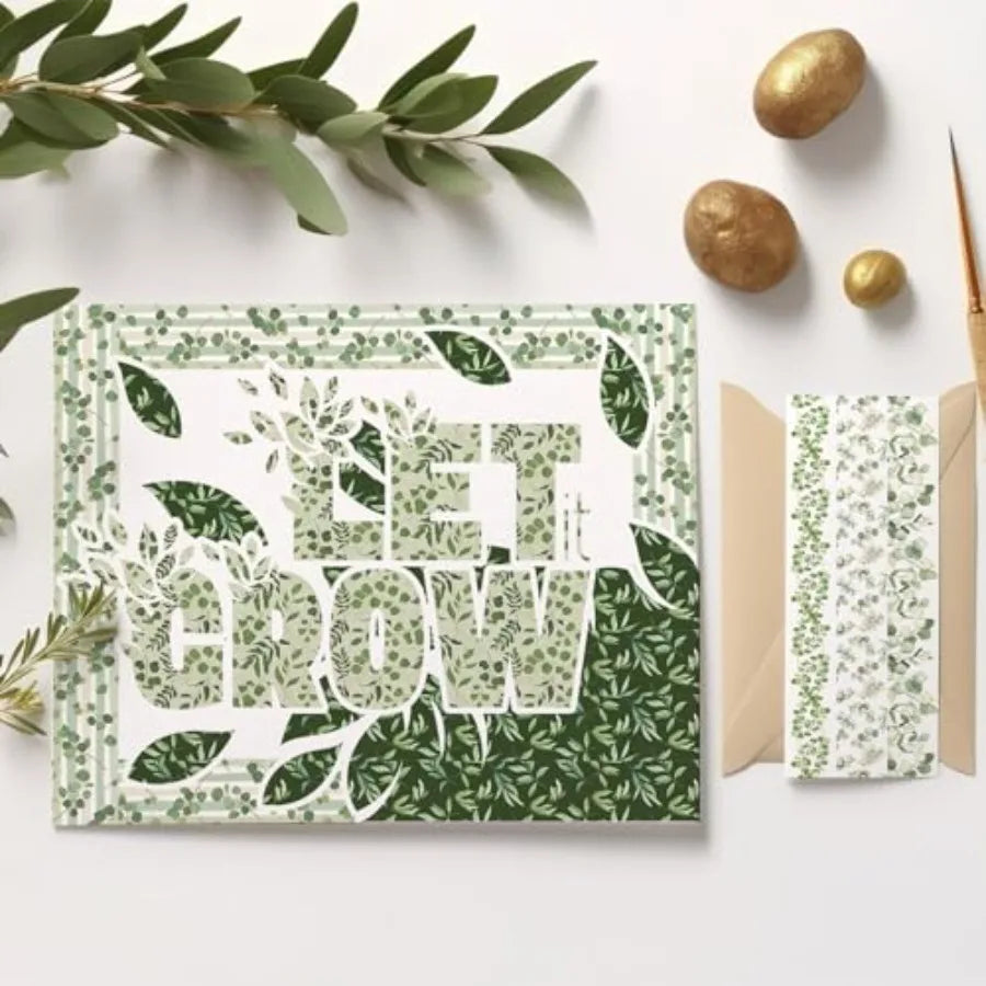 12 Rolls Washi Tapes Plants Masking Tape 15mm Green Leaves Decorative Tape Stickers for Scrapbook Journal Planner DIY Craft Gif
