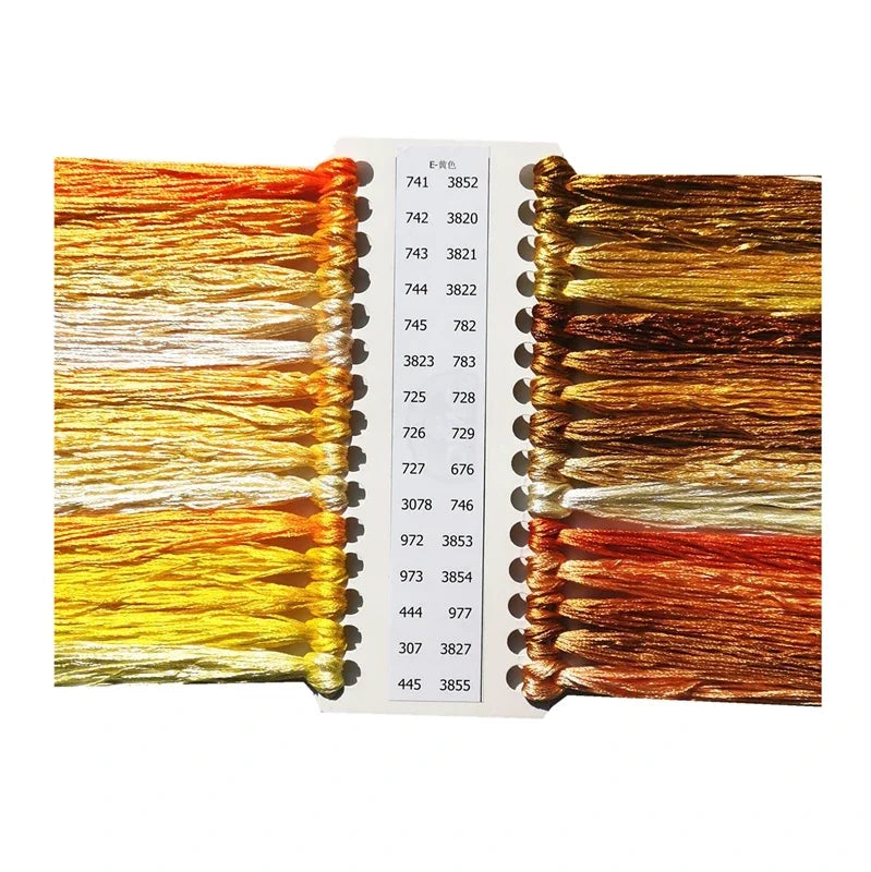 DREAMCREATE Silk Threads For Cross Stitch Matching DMC Floss