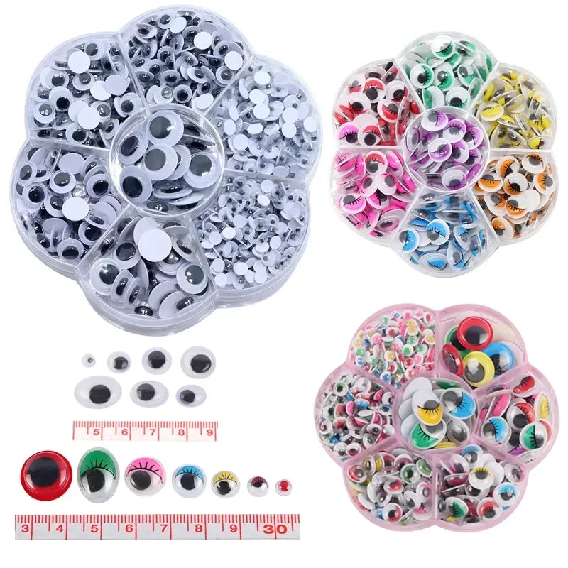 Self-Adhesive Doll Eyes for DIY Crafts and Scrapbooking