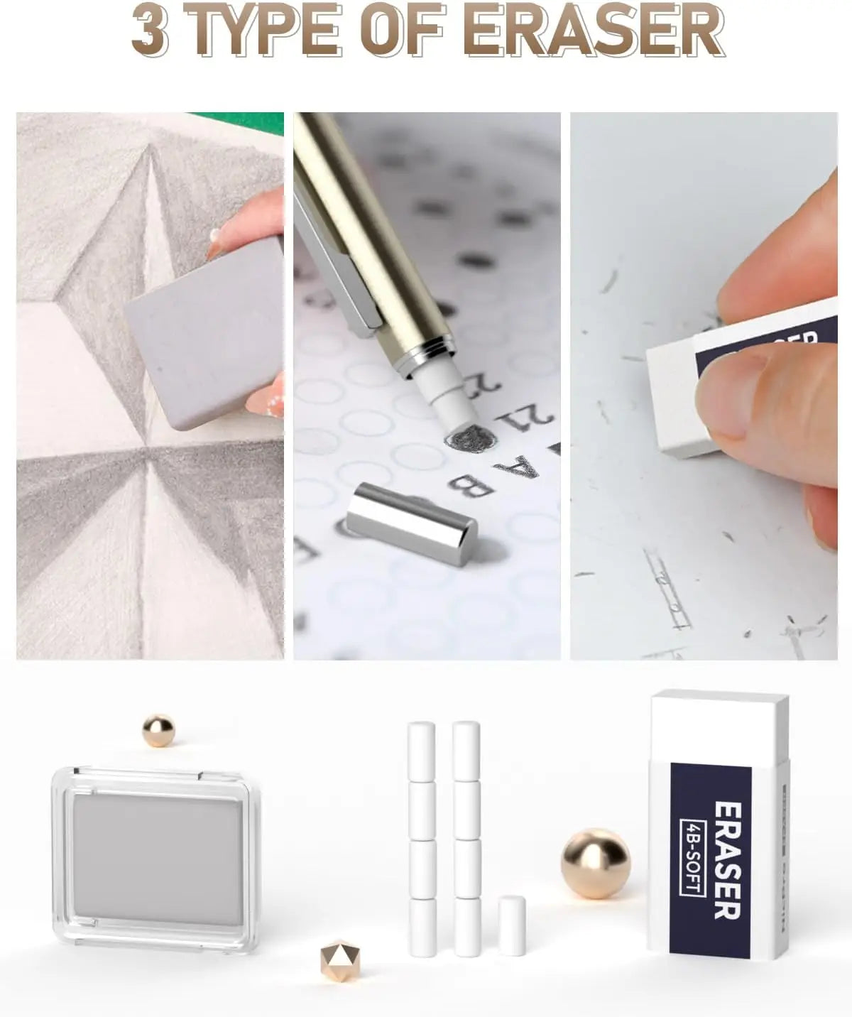 35Pcs Art Mechanical Pencil Set With Metal Drafting Pencils And Lead Holders