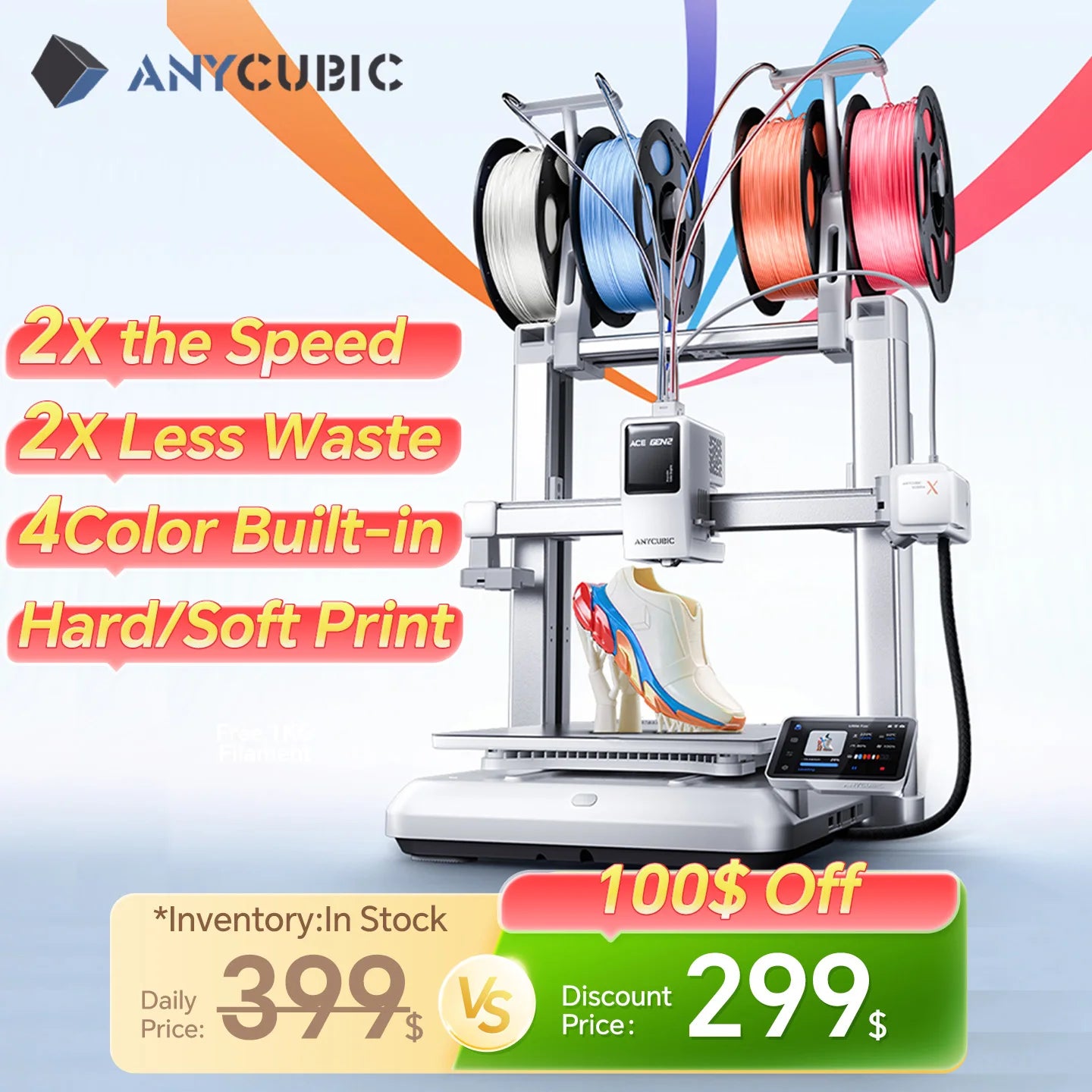 Anycubic Kobra X 3D Printer Featuring Automatic Leveling Technology
