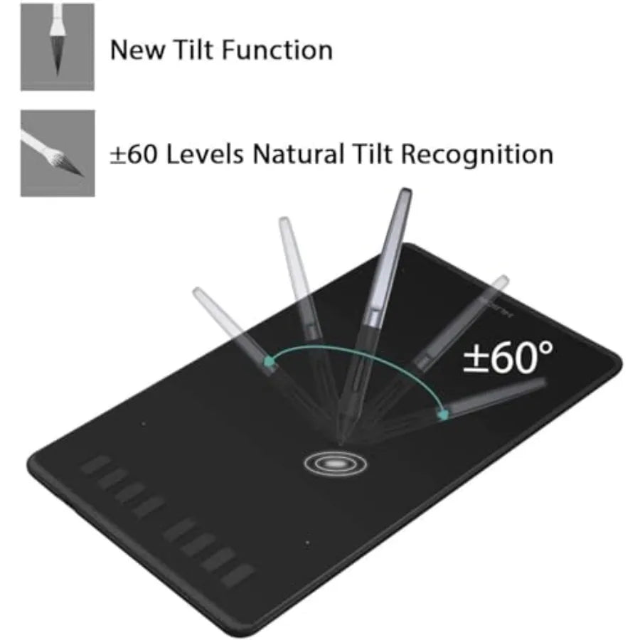 H950P Drawing Tablet With Palm Rejection Artist Glove
