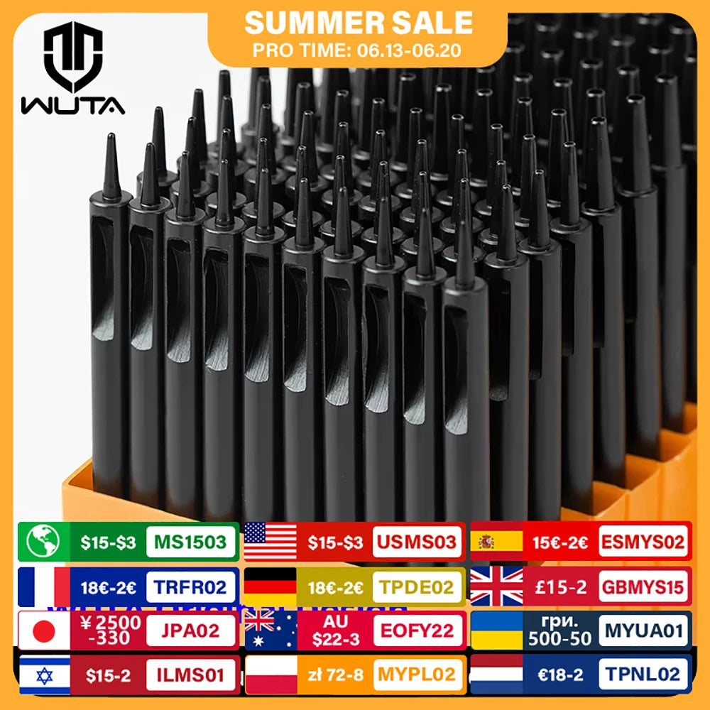 Leather Round Hole Punch Tool Set With Titanium Plating
