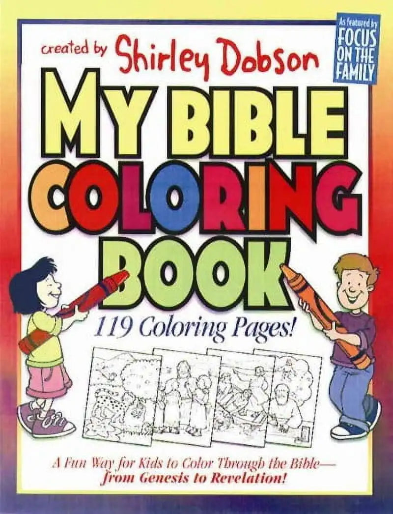 My Bible Coloring Book For Kids With Bible Stories