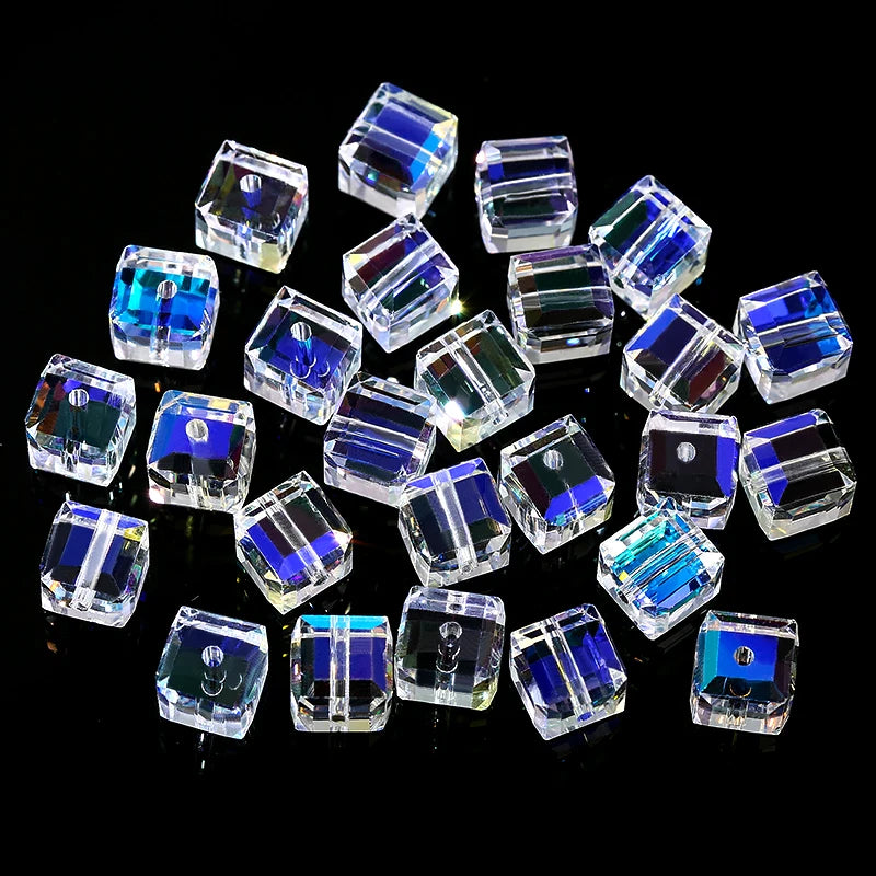 QIAO DIY Crystal Bead Set AB Finish For Jewelry Making