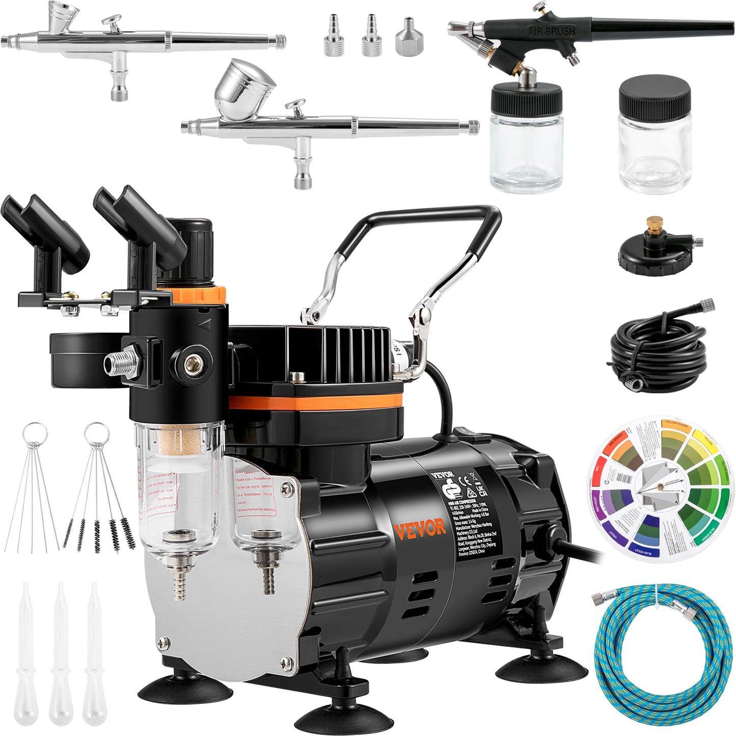 SucceBuy Professional Dual-Action Airbrush Kit 120W