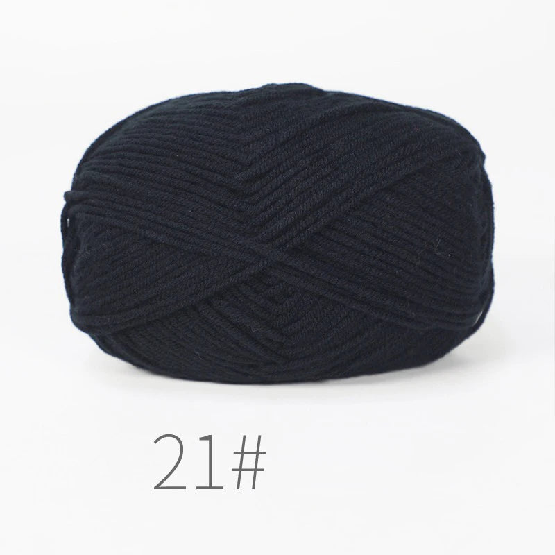 Milk Cotton Yarn Set 5Pcs For Crochet And Knitting