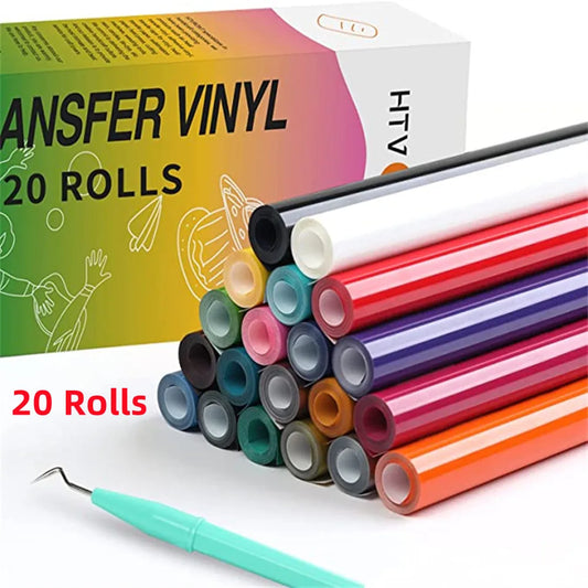 HTVRONT Heat Transfer Vinyl Roll For Cricut Easy To Cut