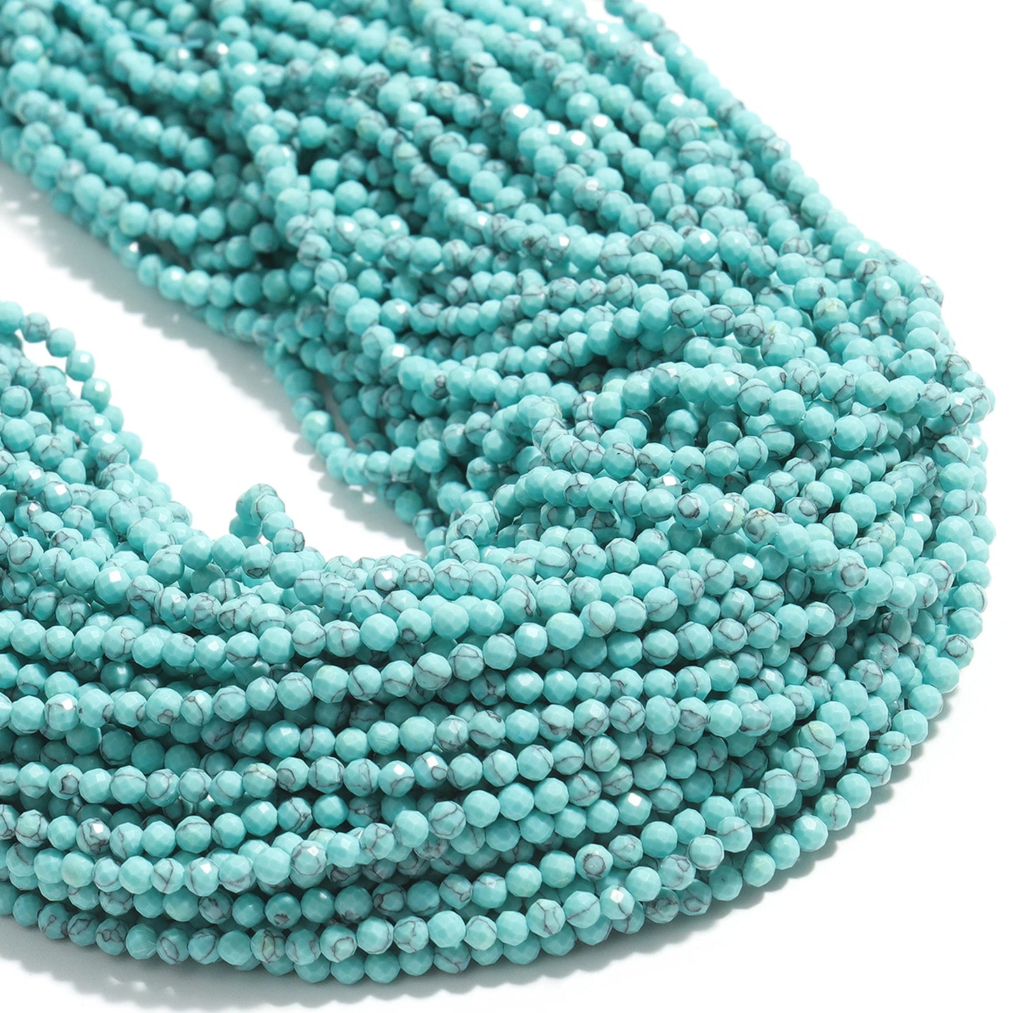 2 3 4mm Faceted Tiny Beads Natural Aquamarine Lapis Lazuli Tourmaline Amethyst Stone Beads for Jewelry Making 2030