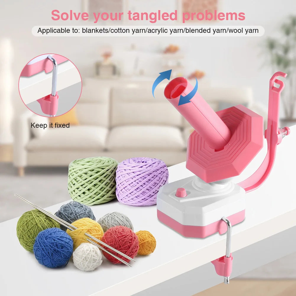 Yarn Winder Ball Winder with Non Slip Base for Crochet