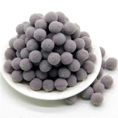 Assorted Fluffy Pom Poms For Craft Projects Or DIY Decor