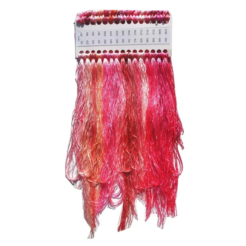 DREAMCREATE Silk Threads For Cross Stitch Matching DMC Floss